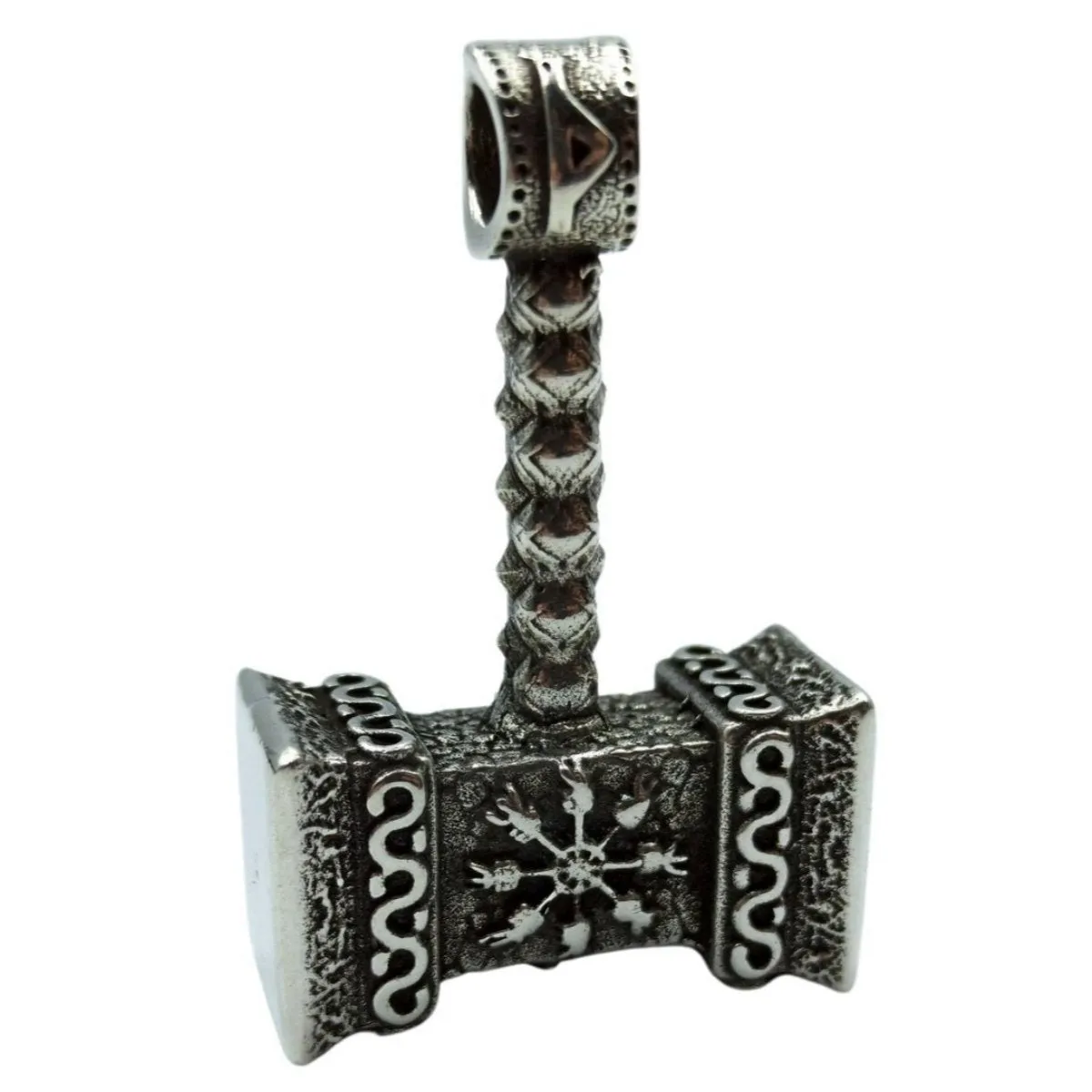 Mjolnir with runes pendant