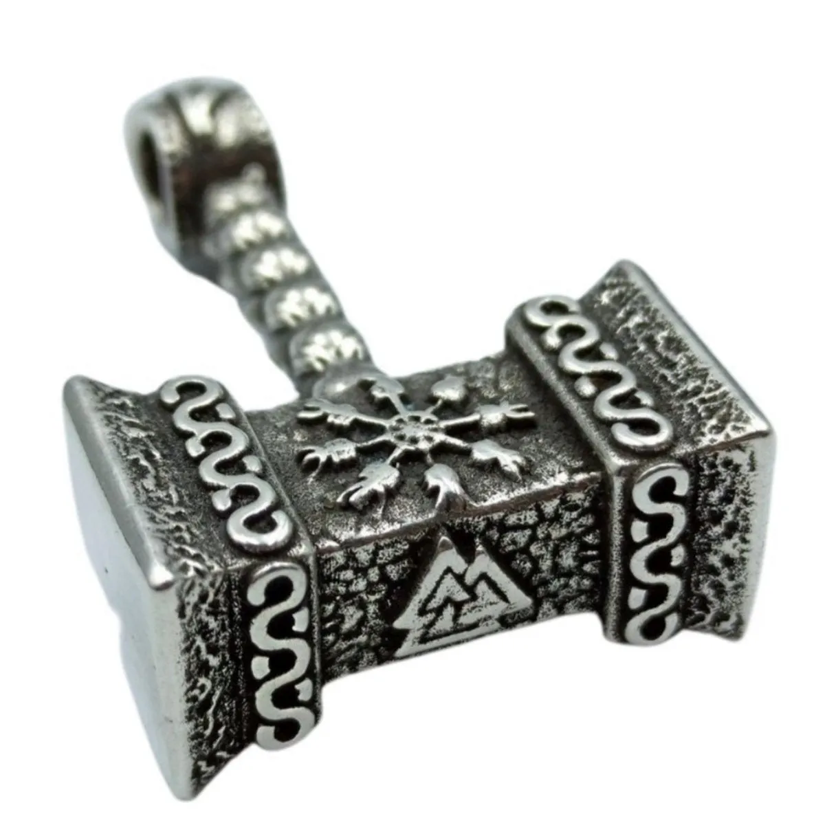 Mjolnir with runes pendant