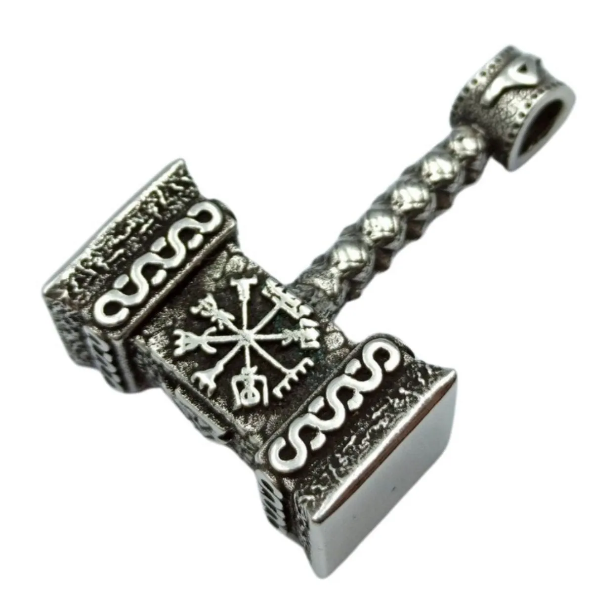 Mjolnir with runes pendant