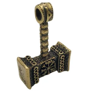 Mjolnir with runes pendant