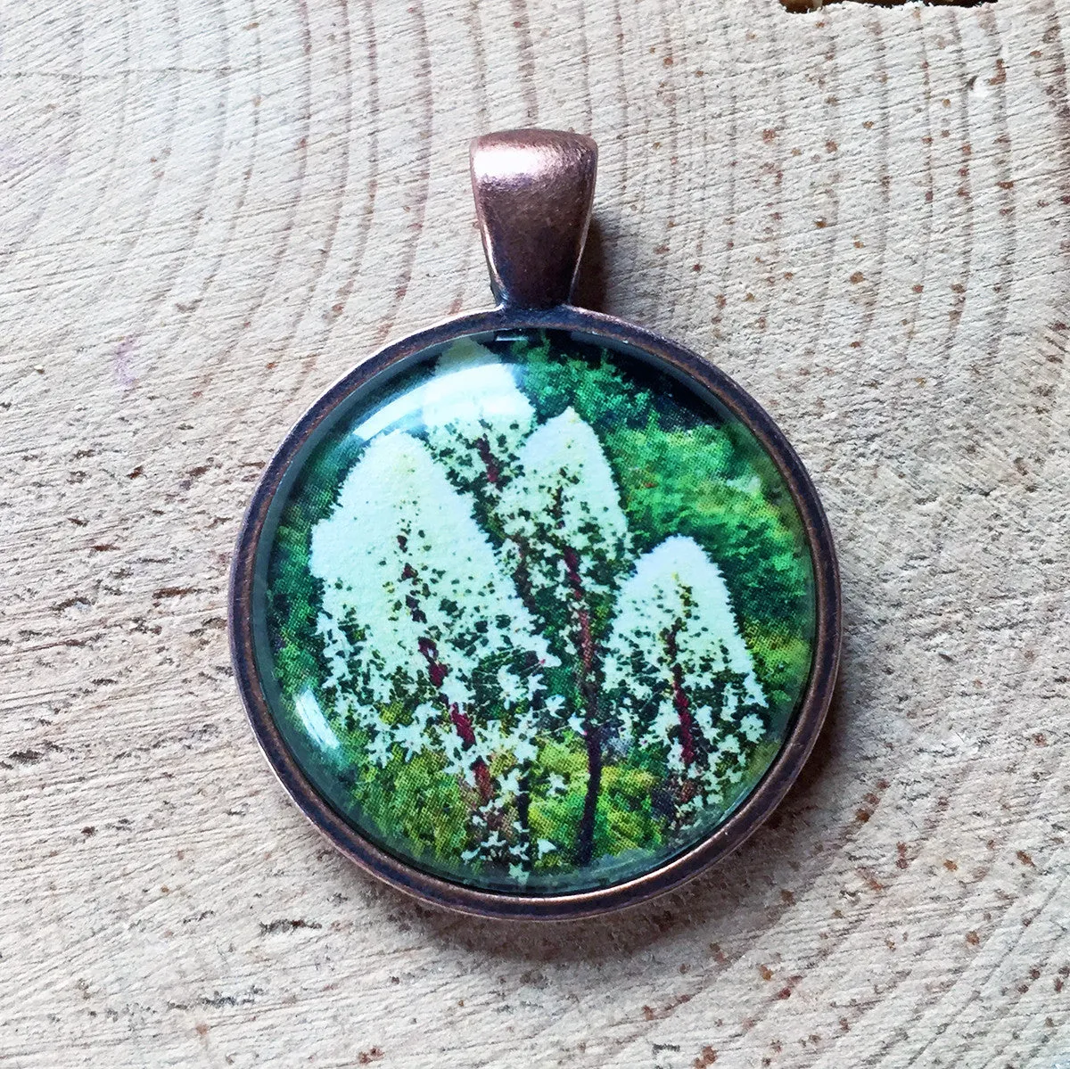 Montana Wildflower Photo Jewelry - Beargrass
