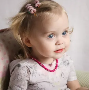 MTO | Necklace | Dainty Faux Pearl | Cupcake Pink