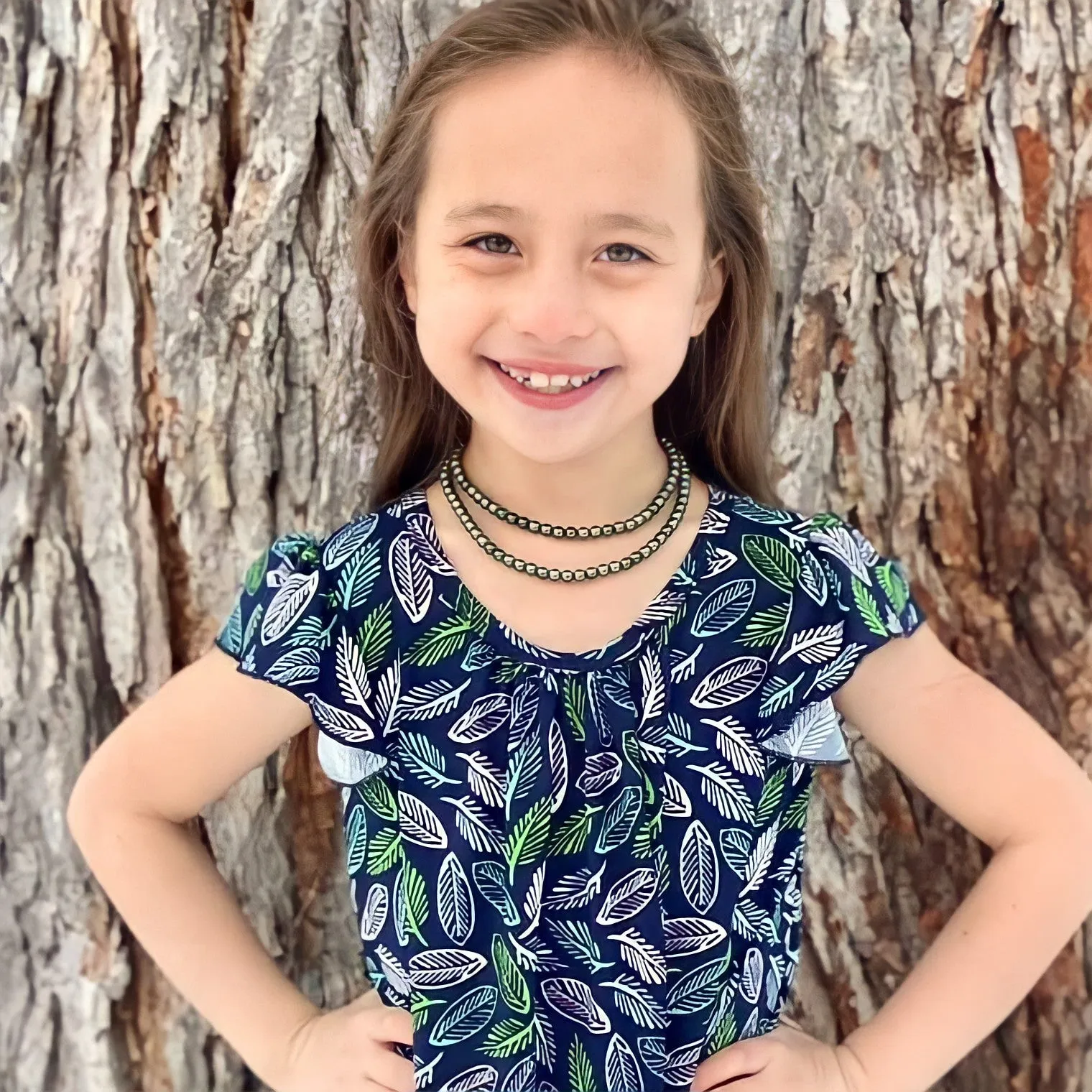 MTO | Necklace | Dainty Faux Pearl | Evergreen