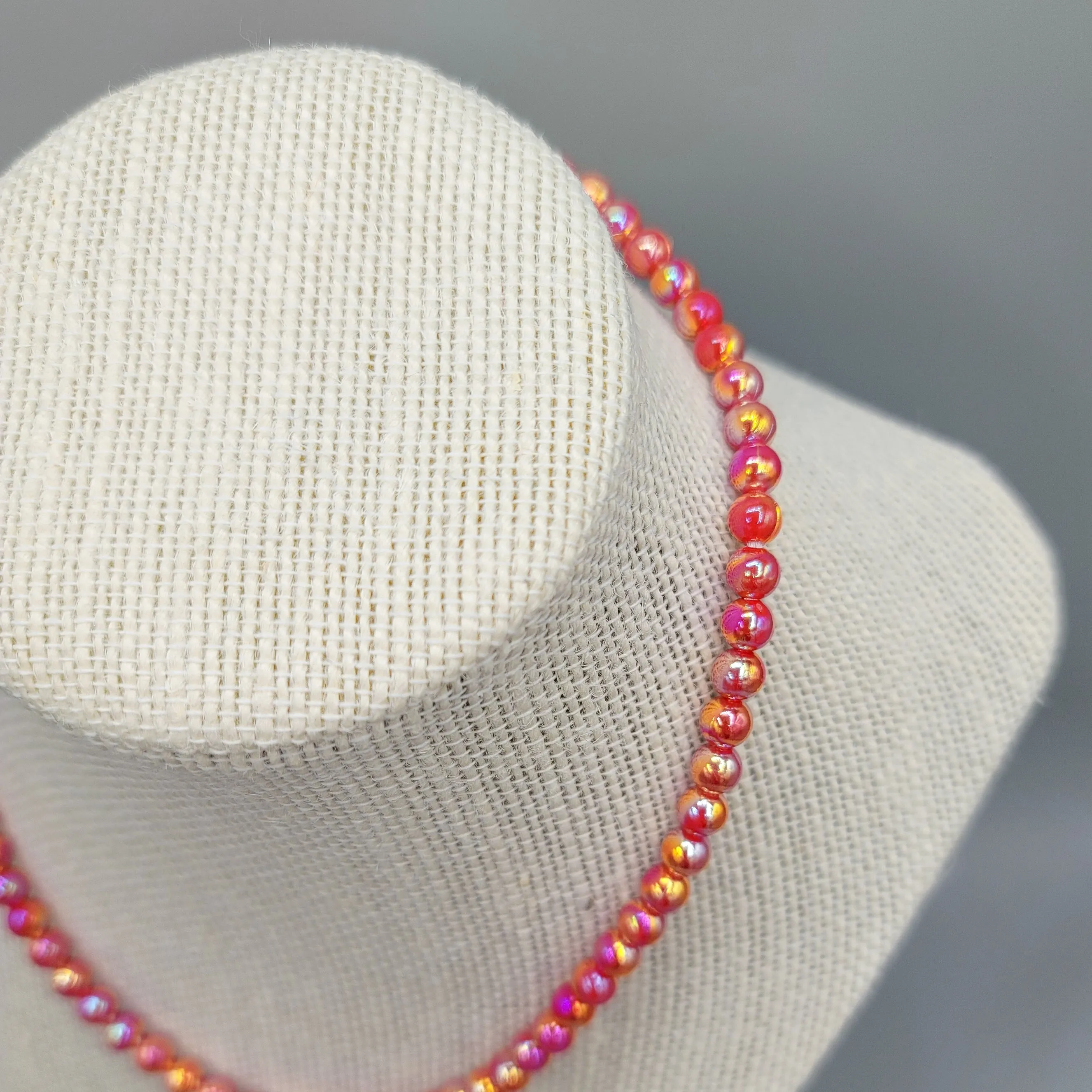 MTO | Necklace | Dainty Faux Pearl | Fire & Brimstone