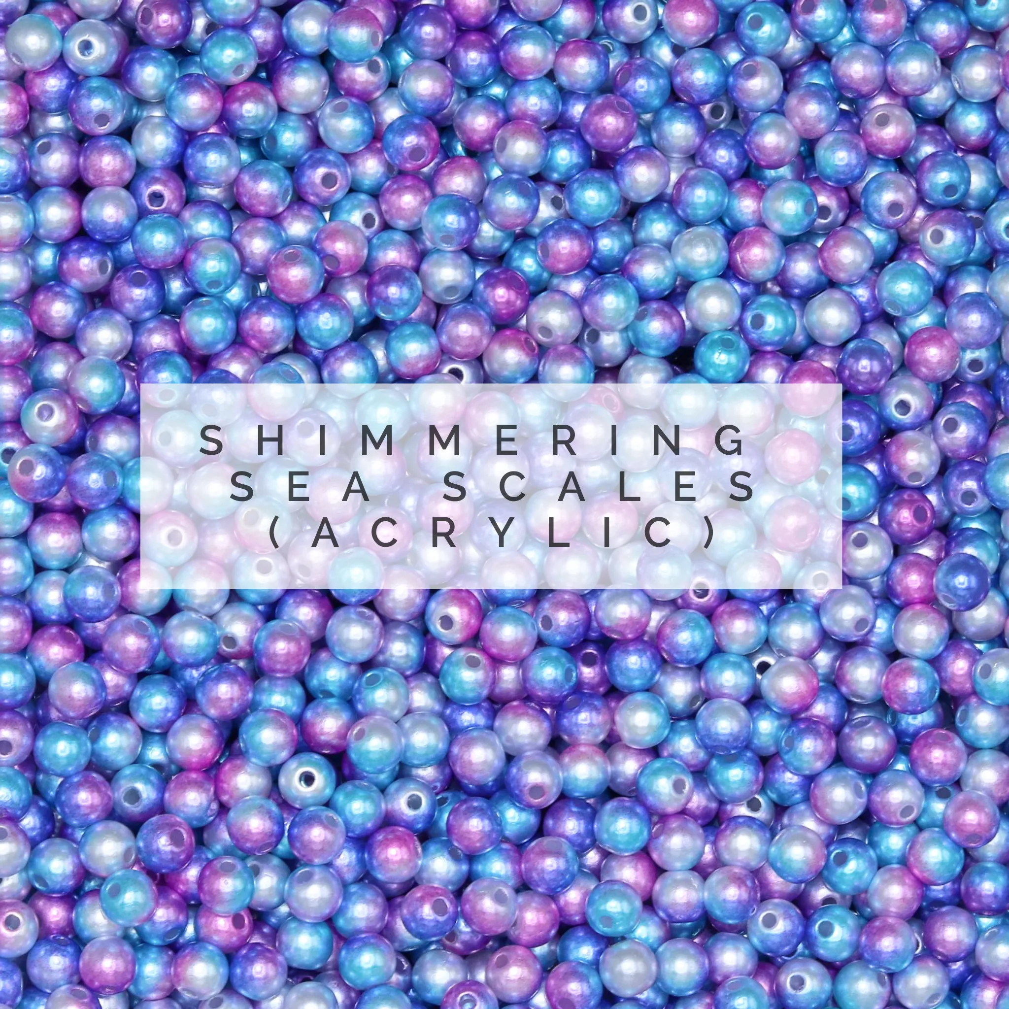 MTO | Necklace | Dainty Faux Pearl | Shimmering Sea Scales