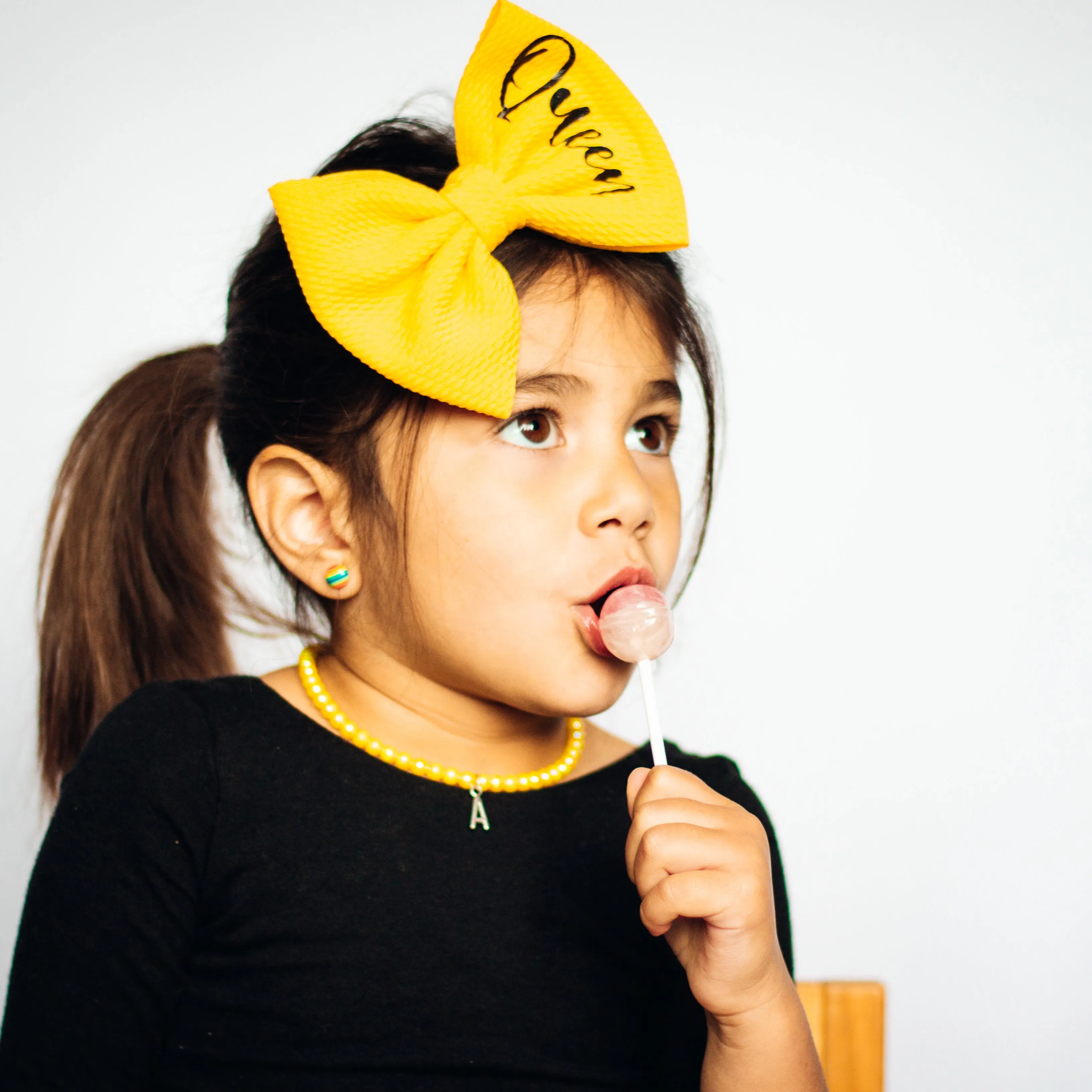 MTO | Necklace | Dainty Faux Pearl | Yellow
