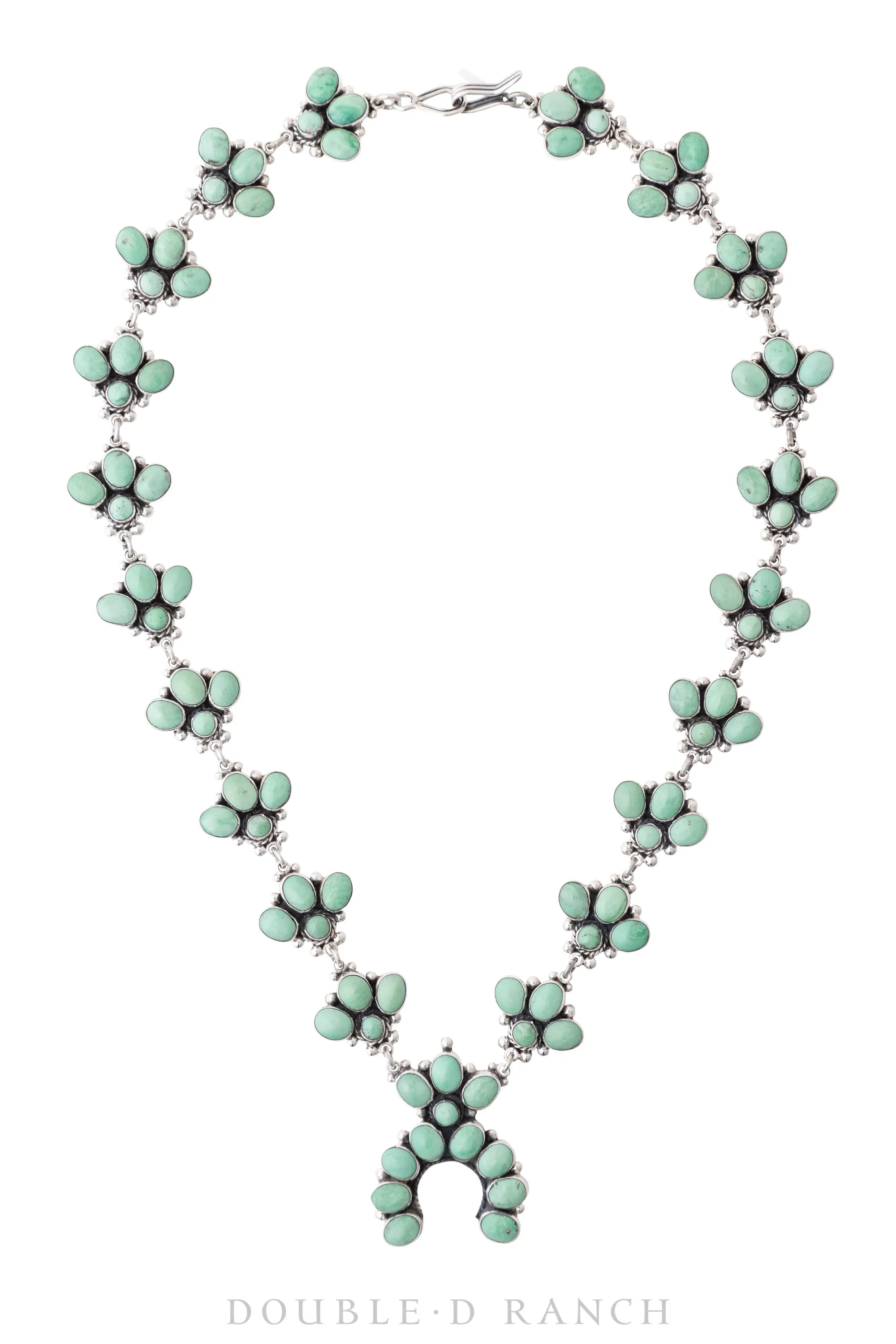 Necklace, Federico, Squash Blossom, Turquoise, Mini, Hallmark, Contemporary, 1933