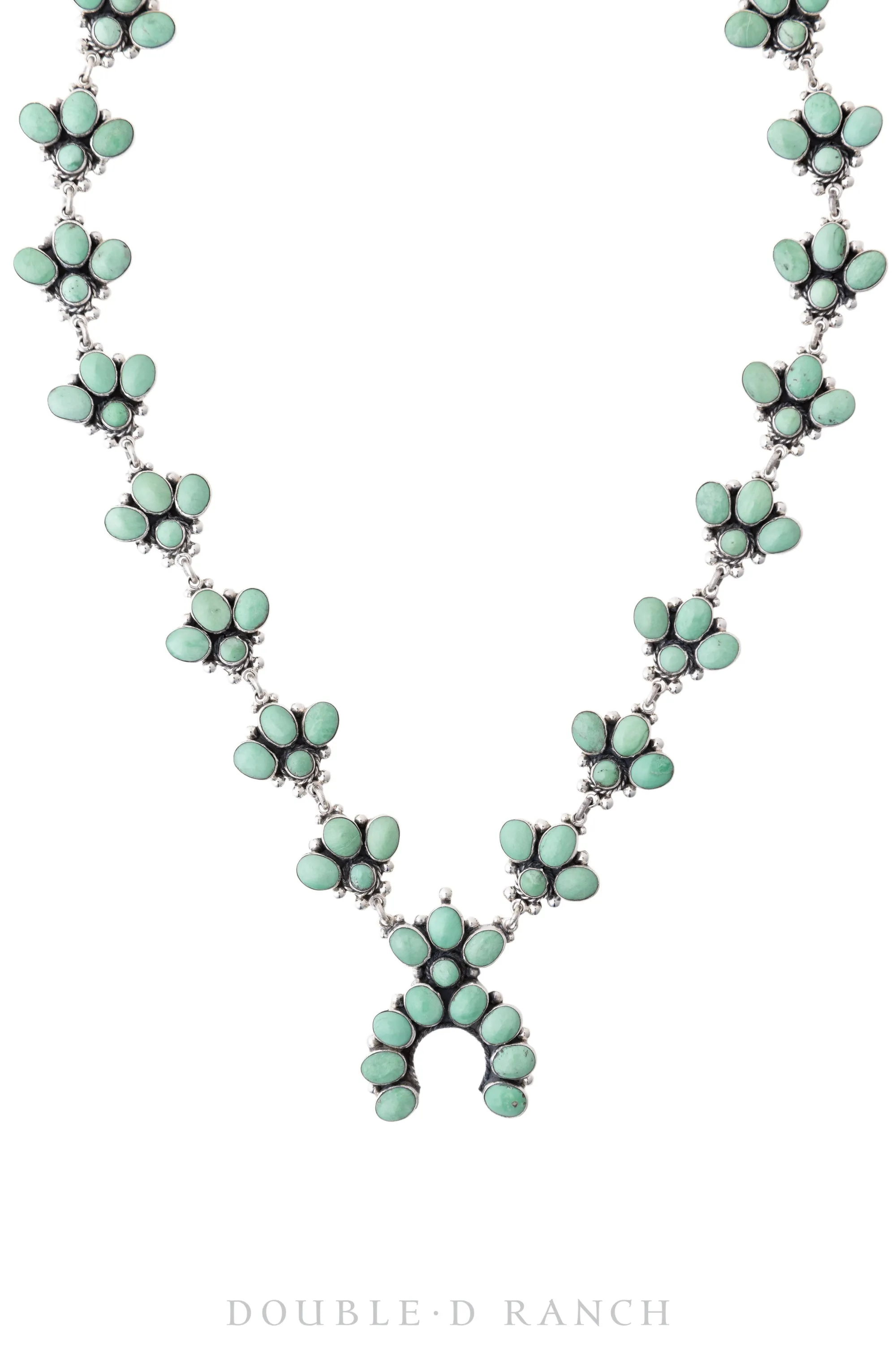 Necklace, Federico, Squash Blossom, Turquoise, Mini, Hallmark, Contemporary, 1933