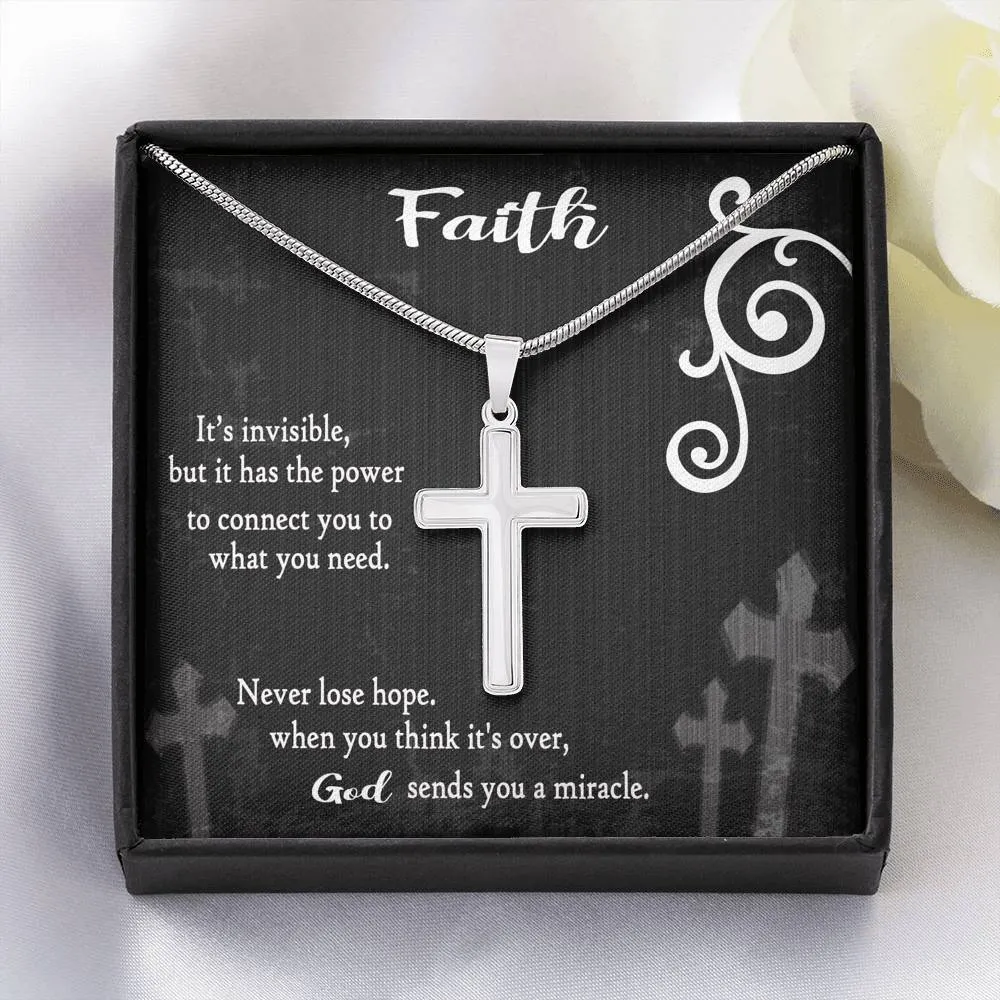 Never Lose Hope Artisan Crafted Luxury Cross Necklace