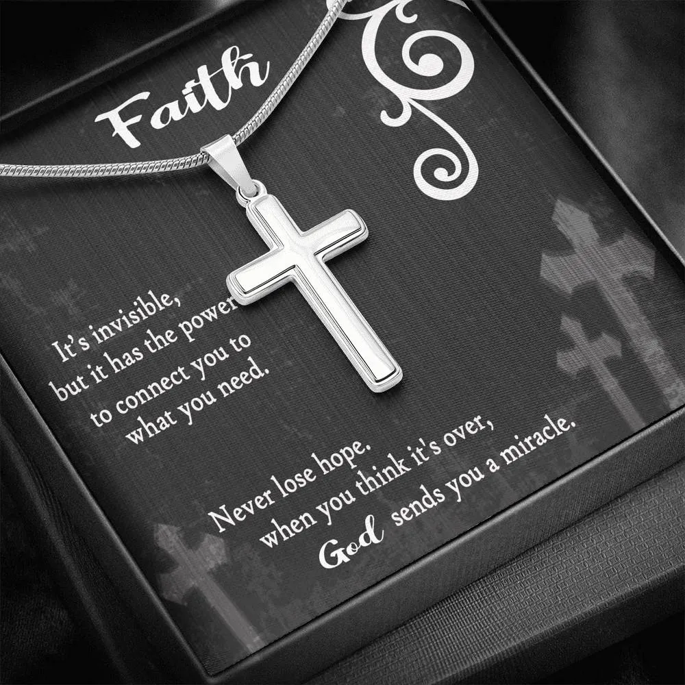 Never Lose Hope Artisan Crafted Luxury Cross Necklace