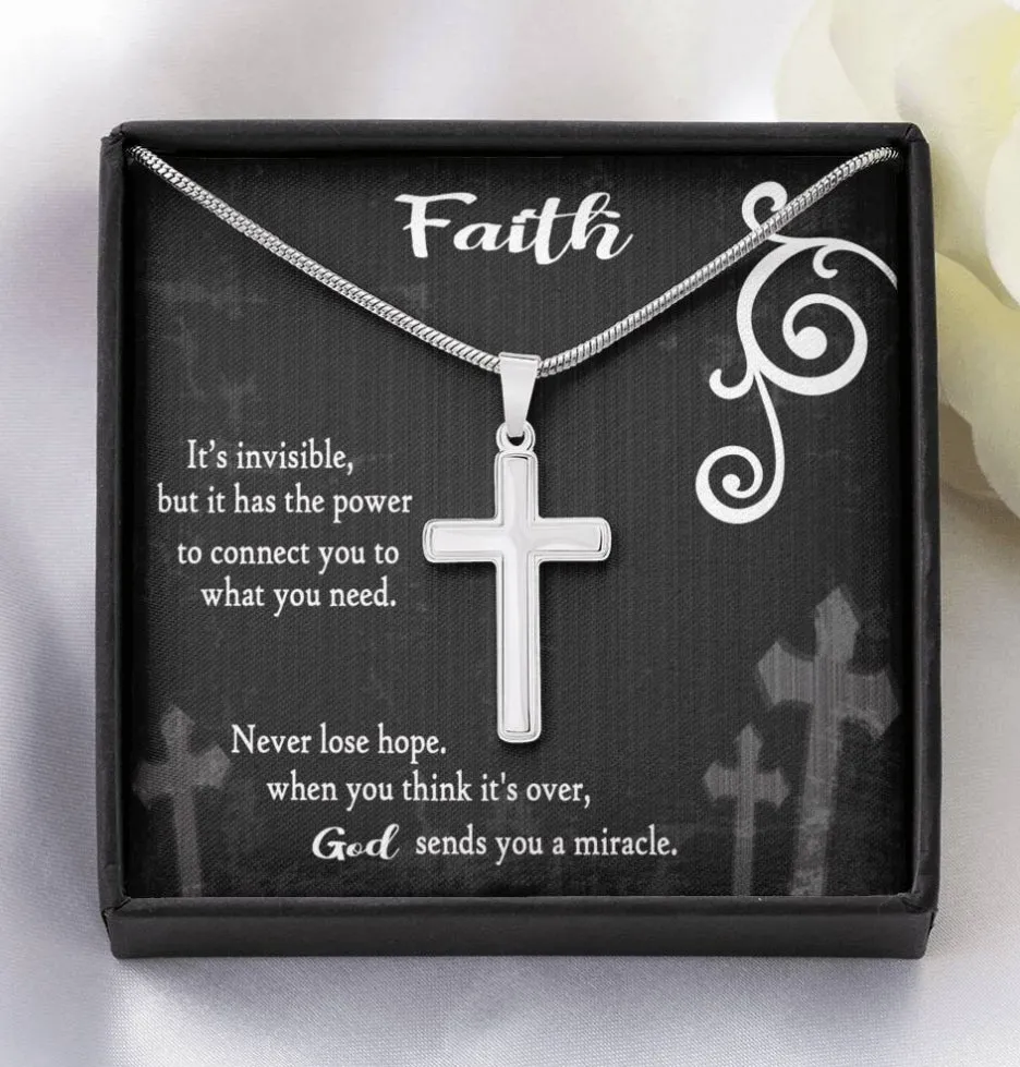 Never Lose Hope Artisan Crafted Luxury Cross Necklace