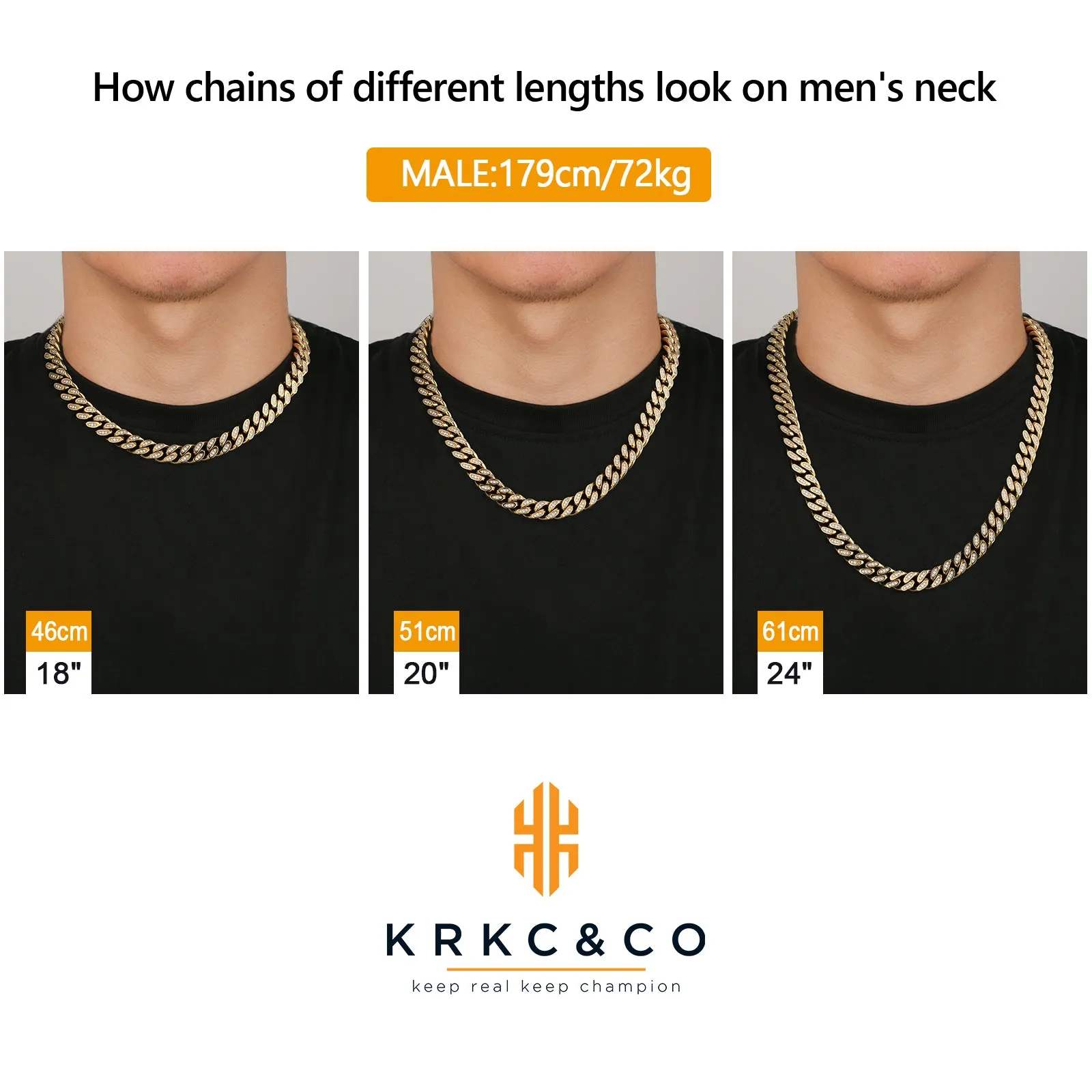 【NEW】12mm Iced Out Cuban Link Necklace KRKC