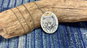 Noble Creatures Wooden Pendant / Necklace