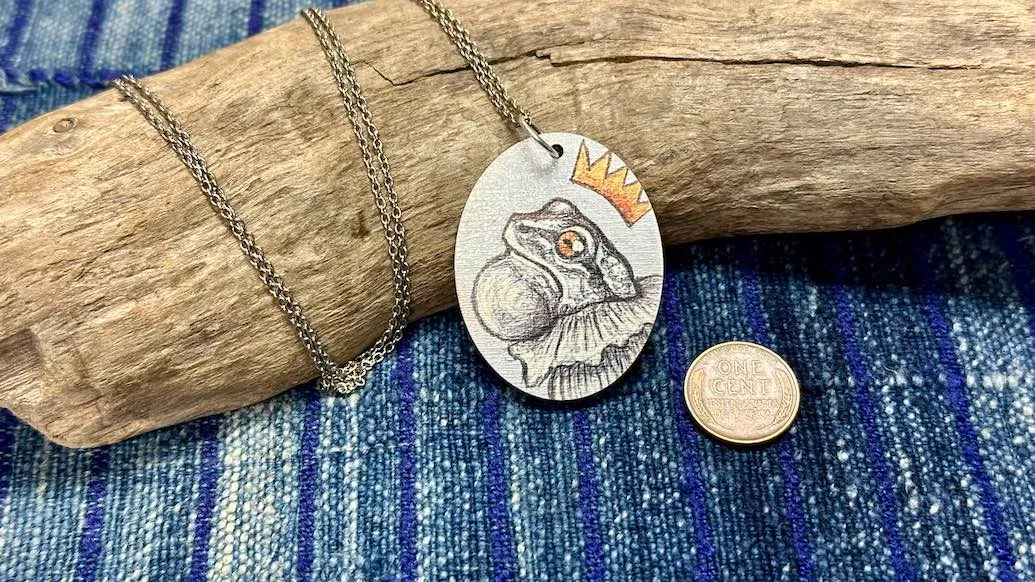 Noble Creatures Wooden Pendant / Necklace
