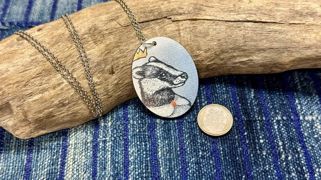 Noble Creatures Wooden Pendant / Necklace
