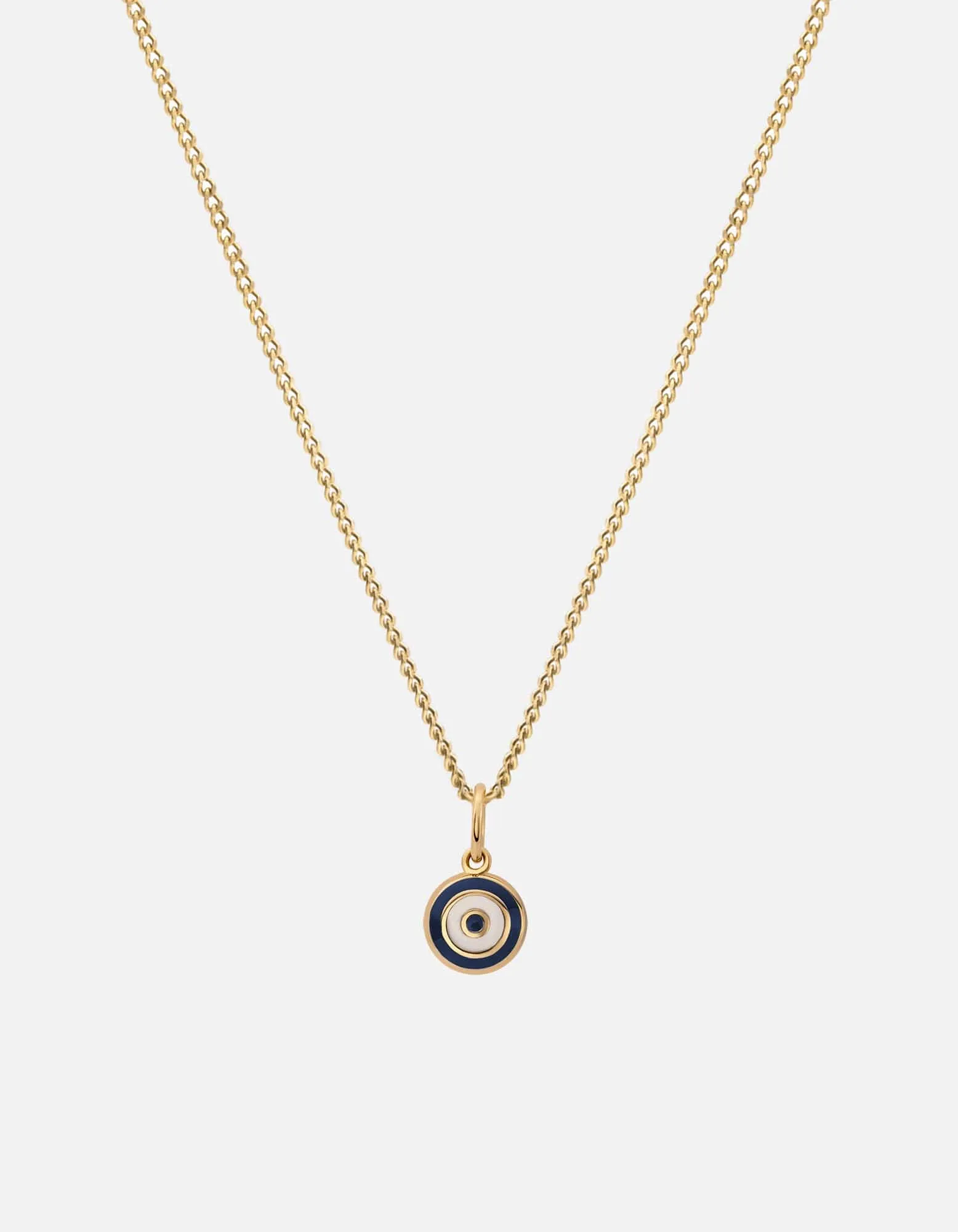 Ojos Necklace, Gold Vermeil/Black