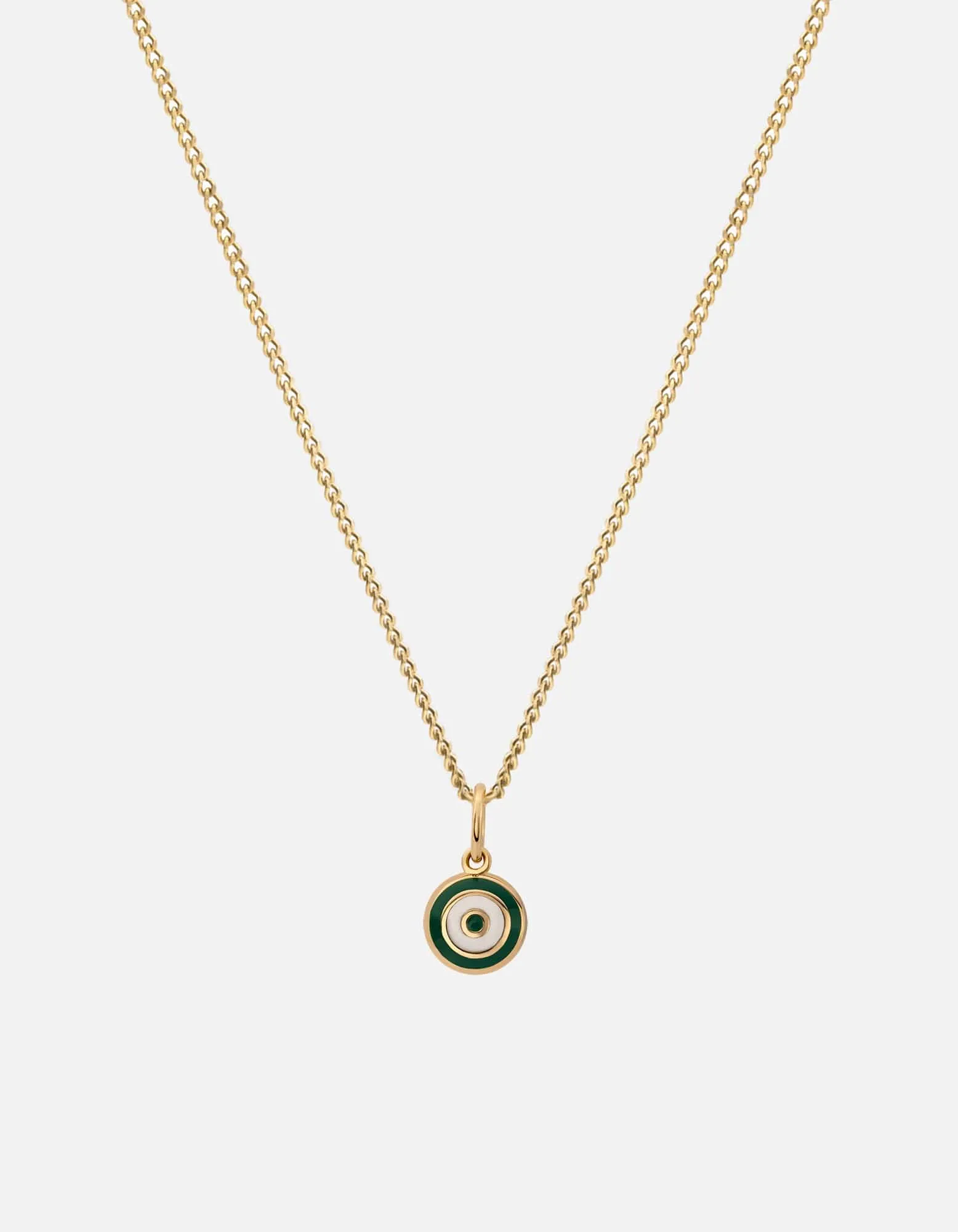 Ojos Necklace, Gold Vermeil/Black