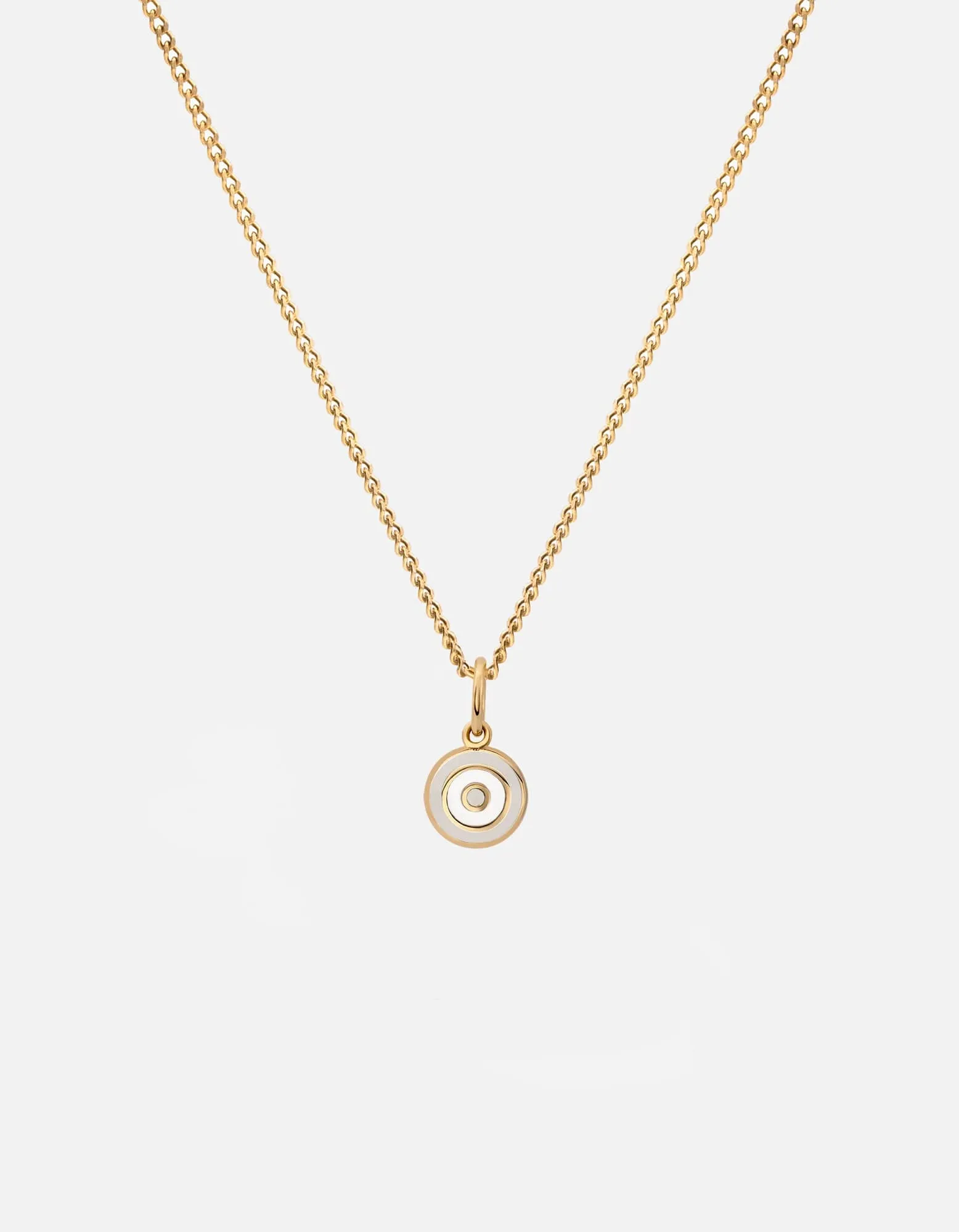 Ojos Necklace, Gold Vermeil/Black