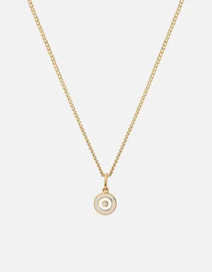 Ojos Necklace, Gold Vermeil/Linen