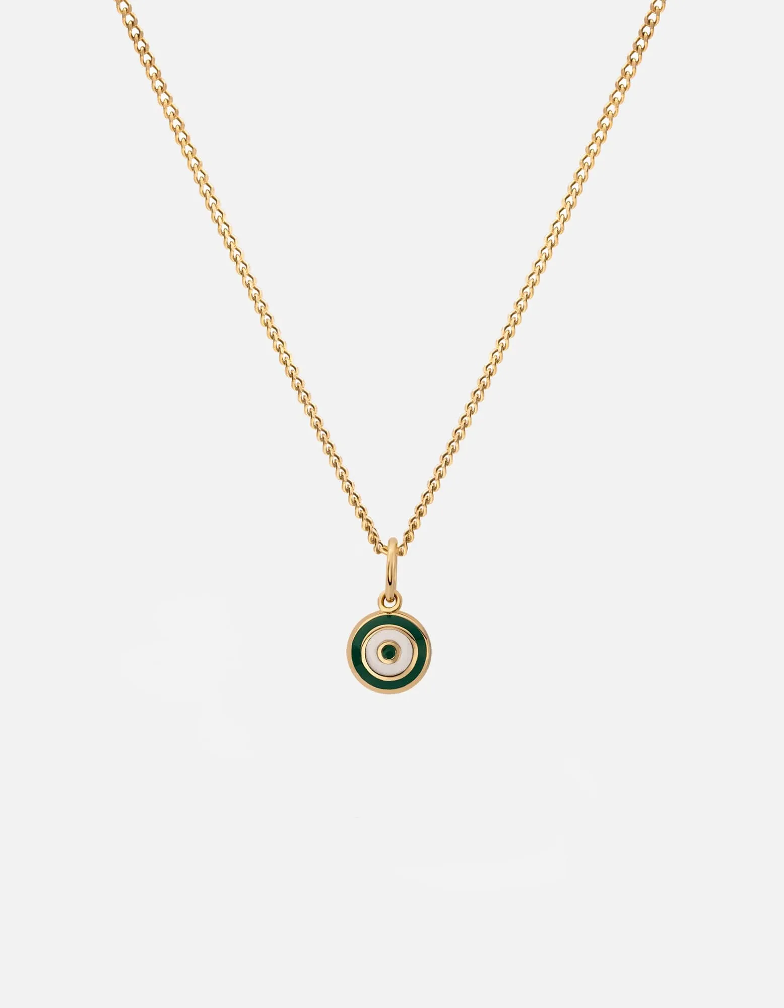 Ojos Necklace, Gold Vermeil/Linen