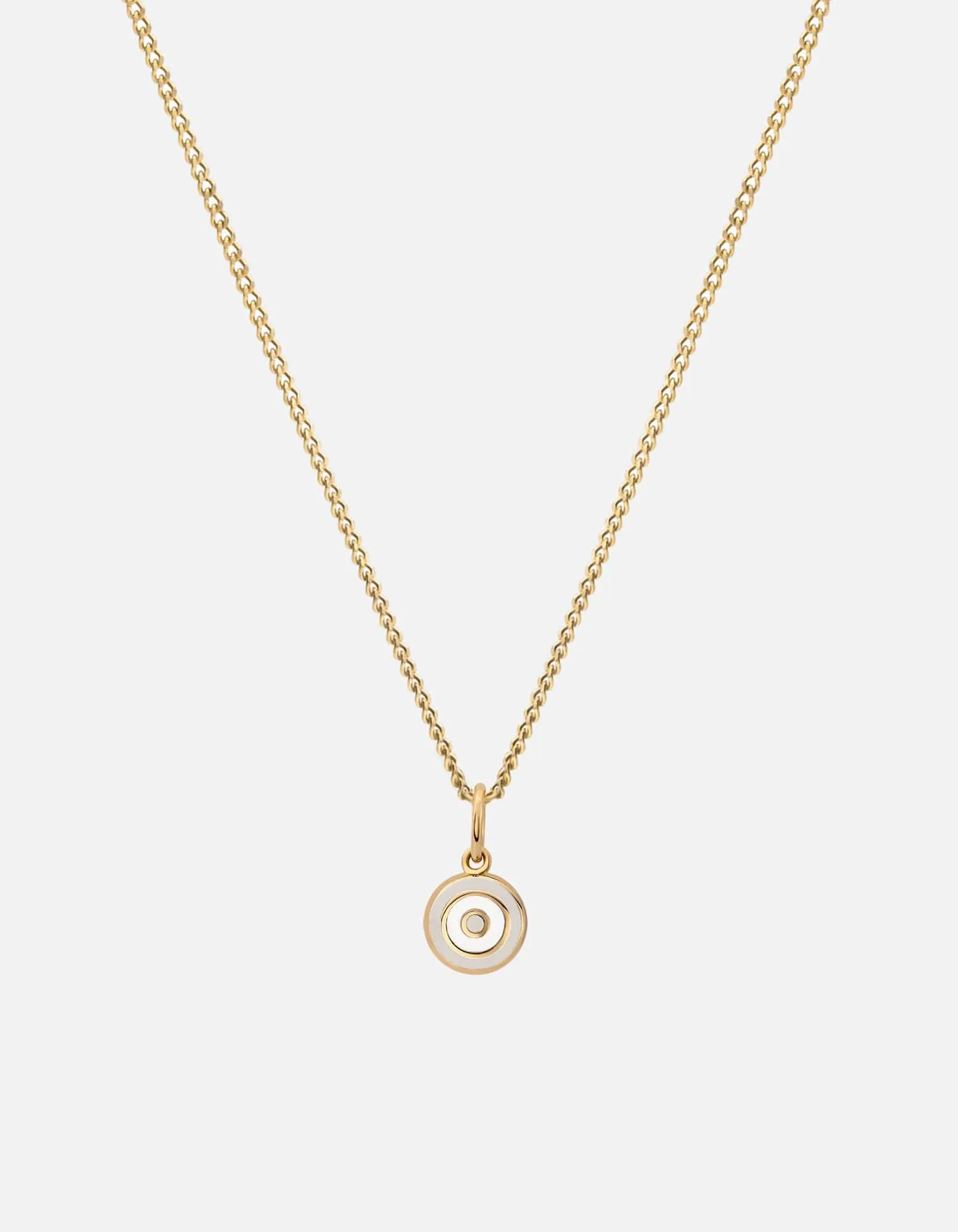 Ojos Necklace, Gold Vermeil/Linen
