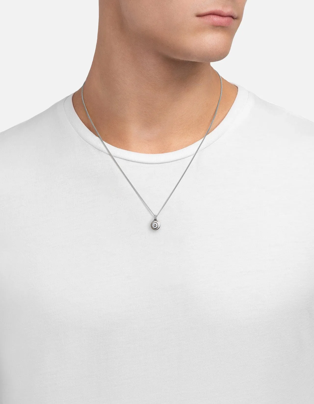 Ojos Necklace, Sterling Silver/Sky Blue