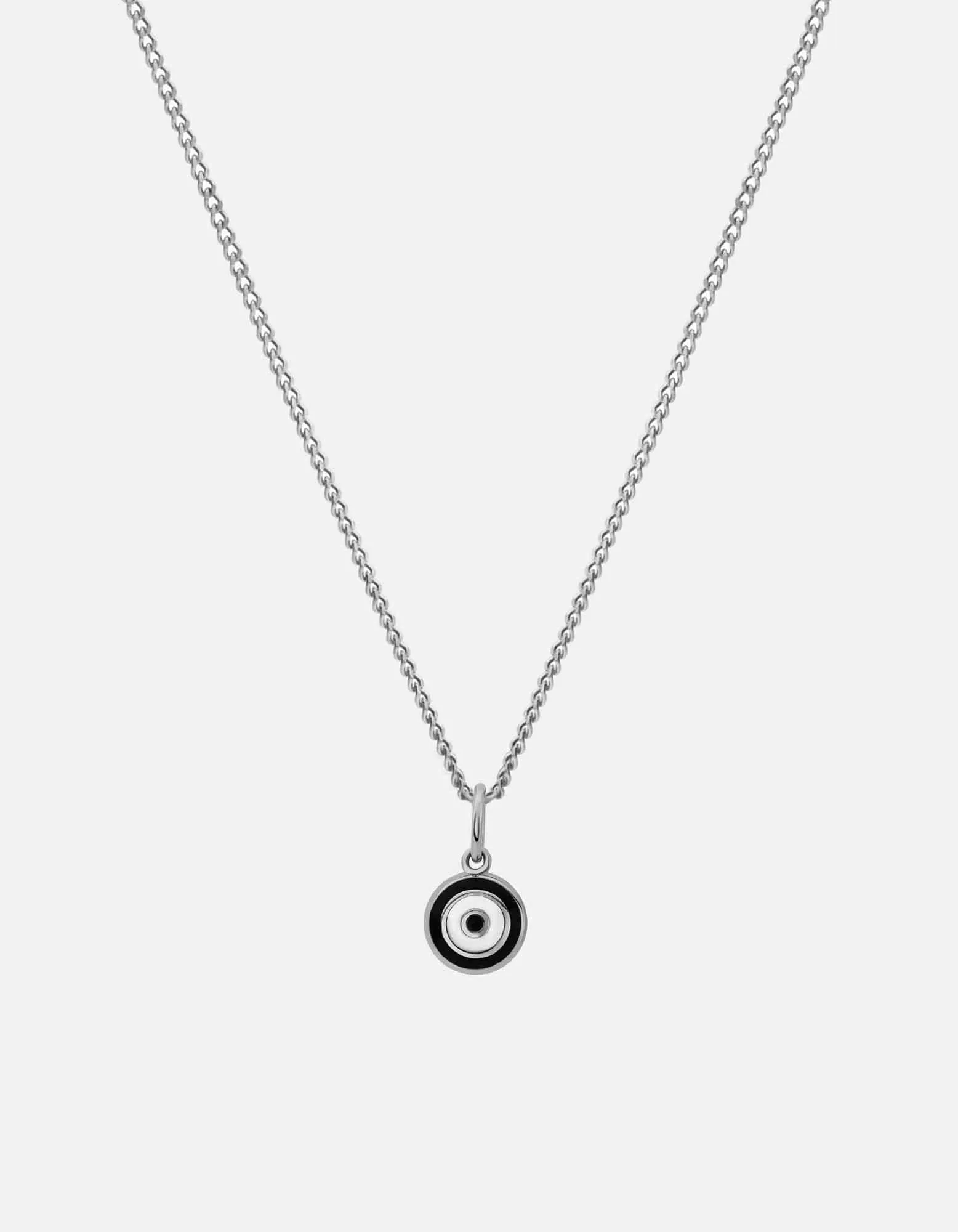 Ojos Necklace, Sterling Silver/Sky Blue