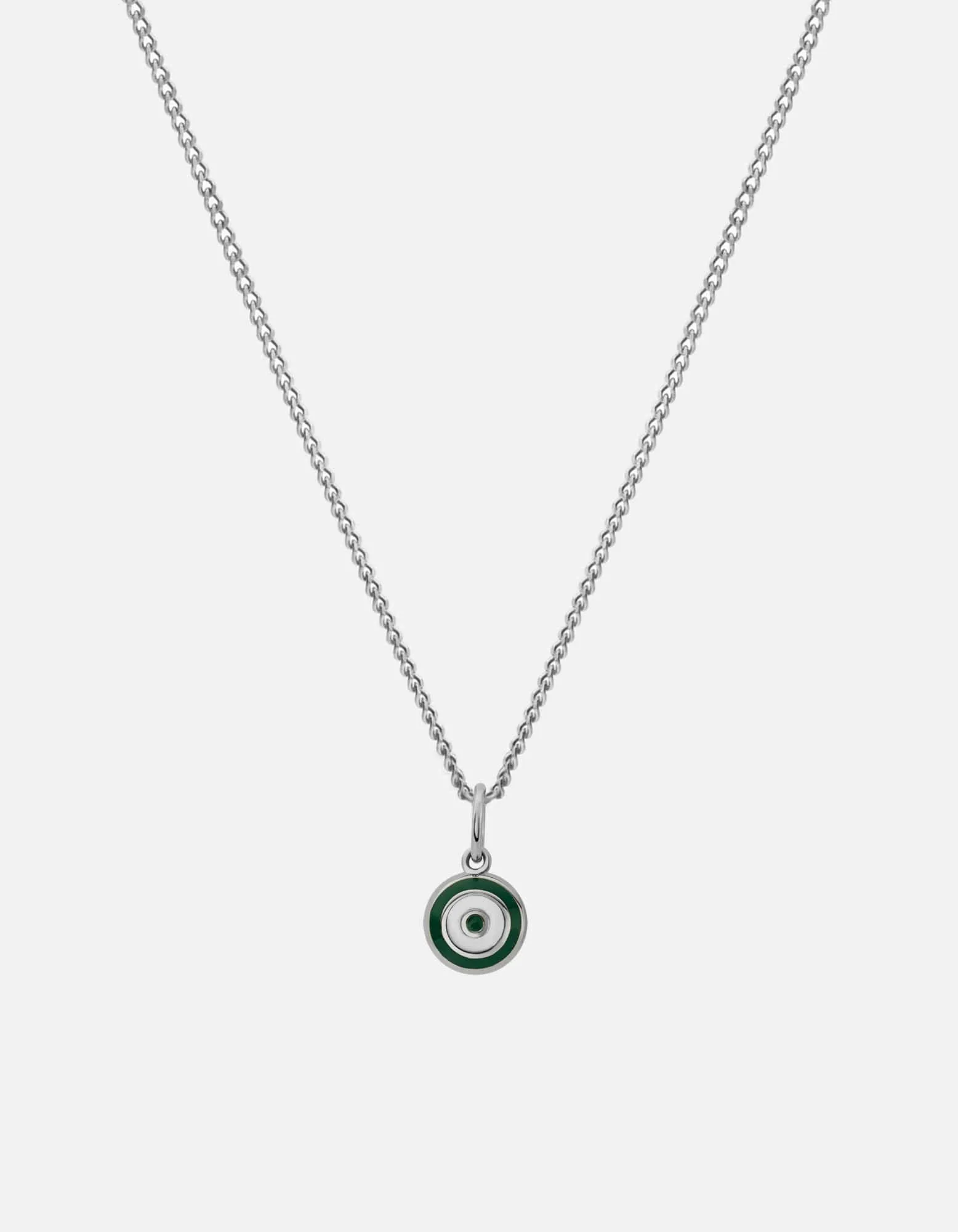 Ojos Necklace, Sterling Silver/Sky Blue