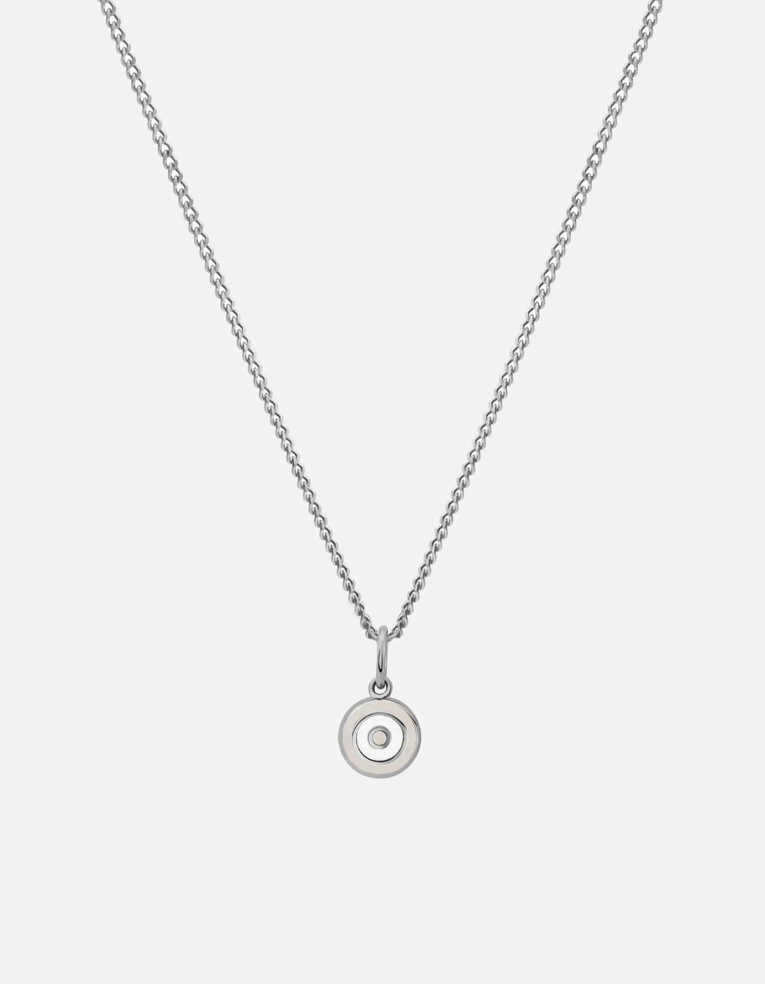 Ojos Necklace, Sterling Silver/Sky Blue