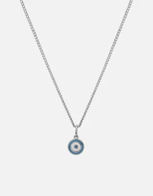 Ojos Necklace, Sterling Silver/Sky Blue