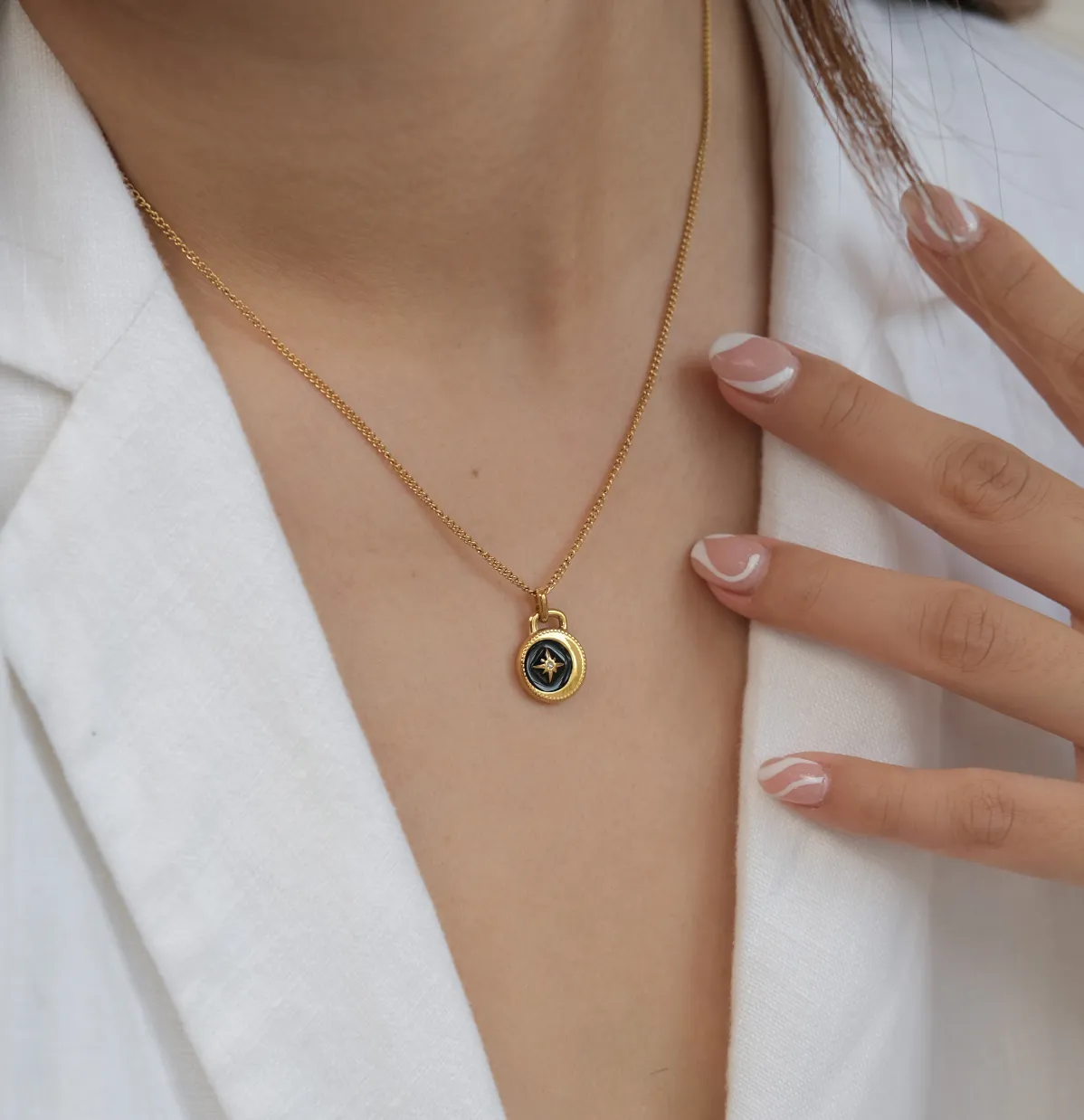 Onyx Celestial Necklace