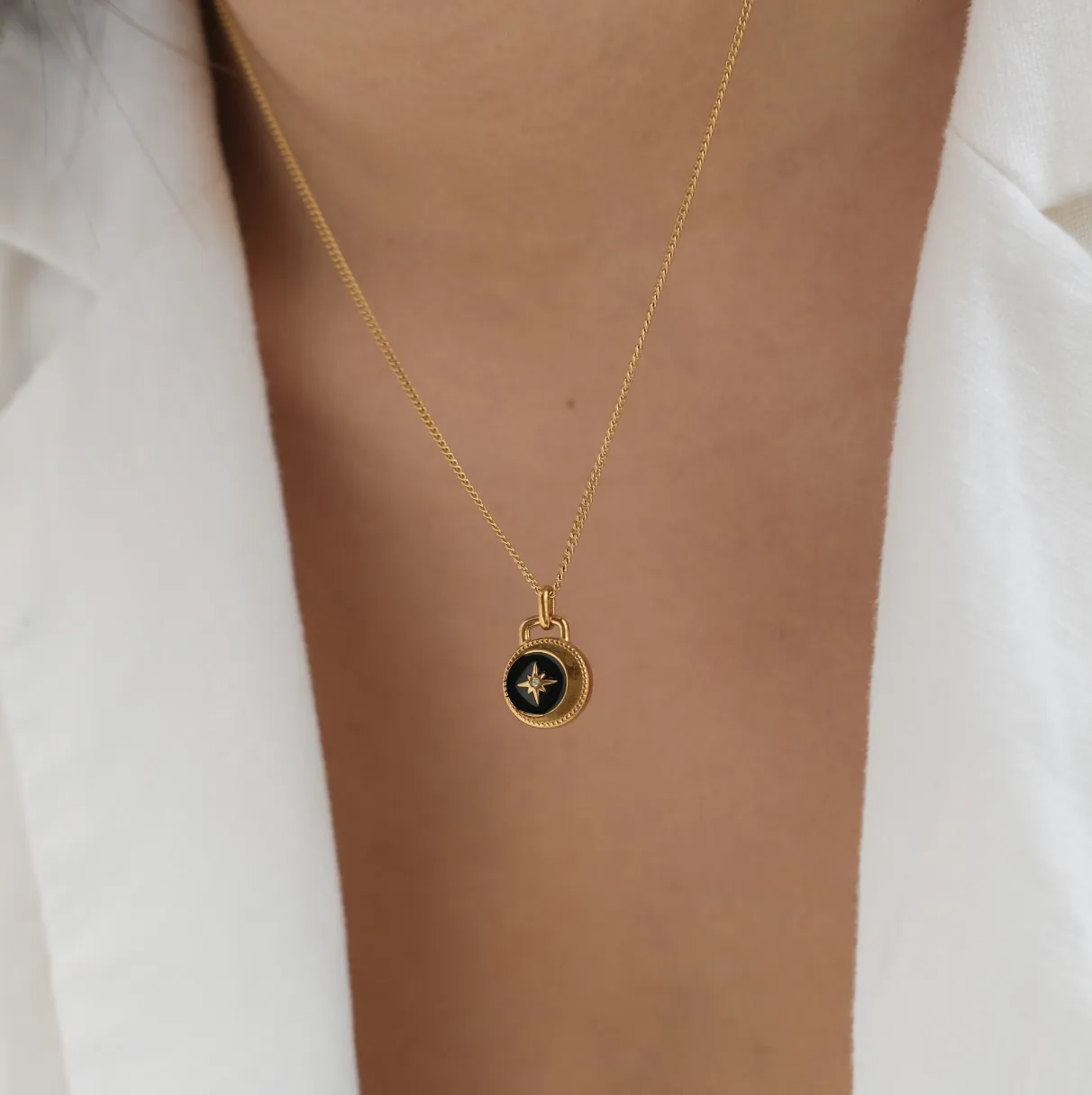 Onyx Celestial Necklace