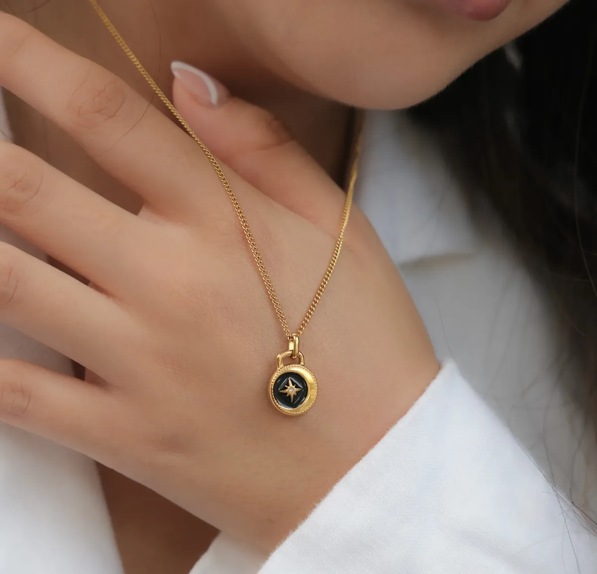 Onyx Celestial Necklace
