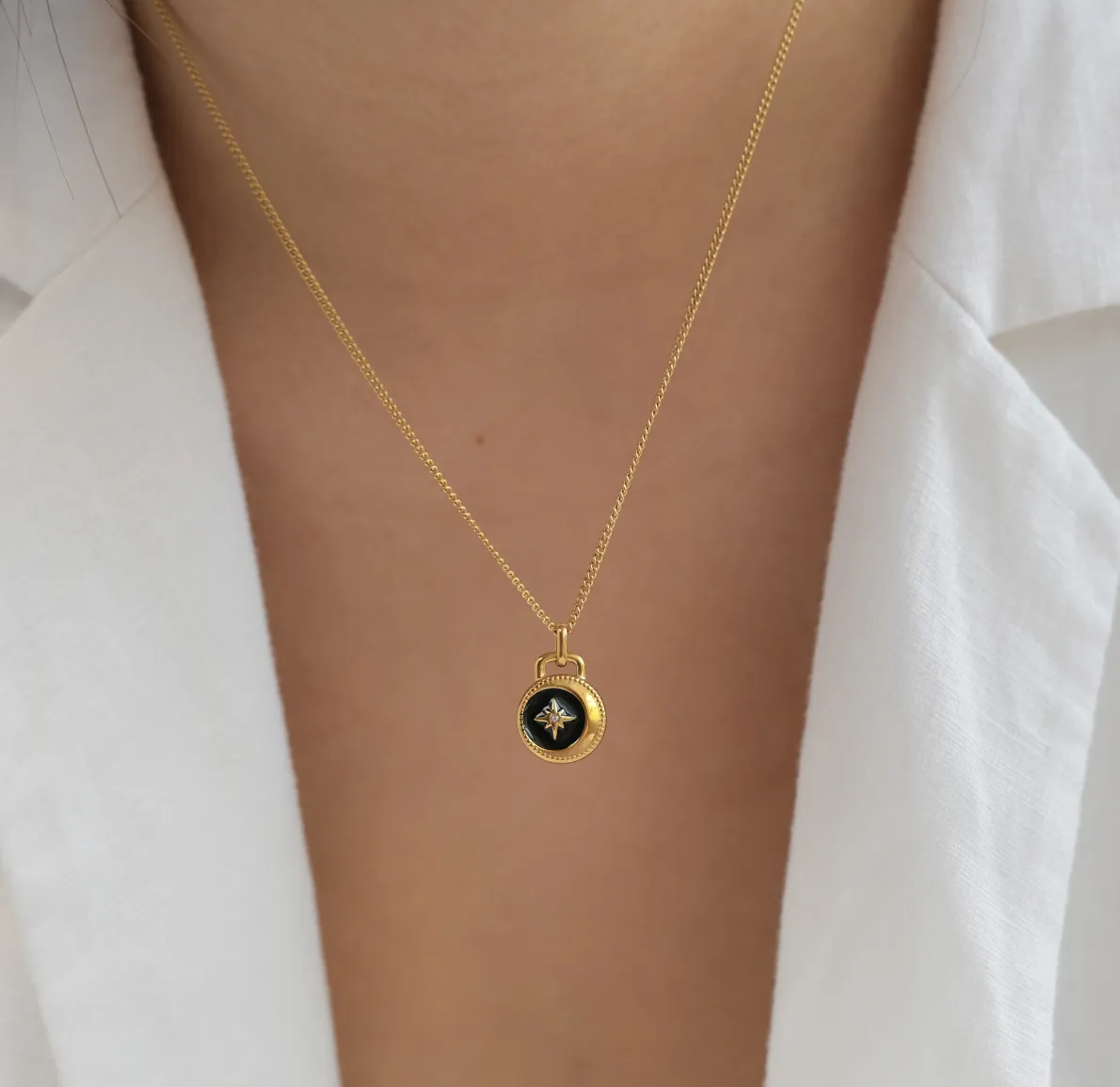 Onyx Celestial Necklace