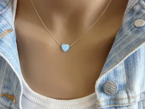 Opal Heart Necklace – A Touch of Love and Elegance