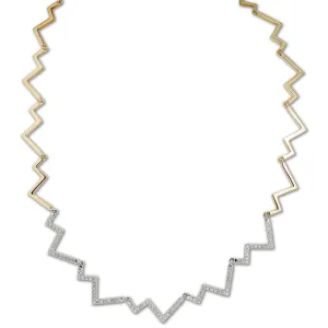 Origami Ziggy Diamond 5 Necklace