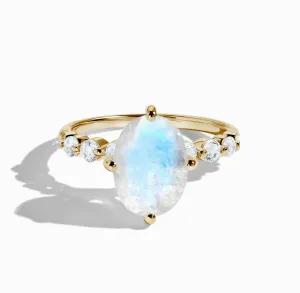 Oval Moonstone Ring