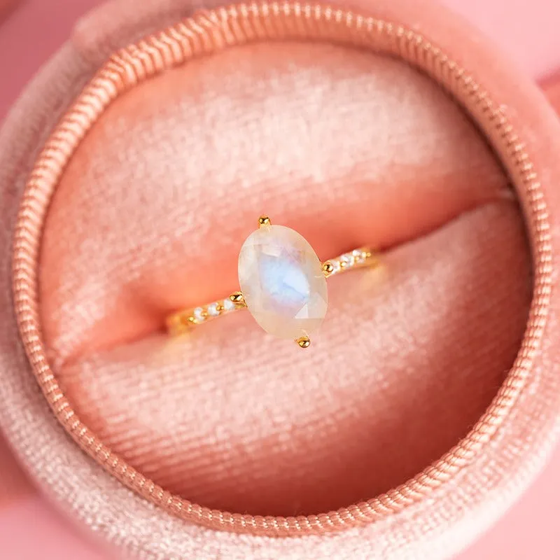 Oval Moonstone Ring