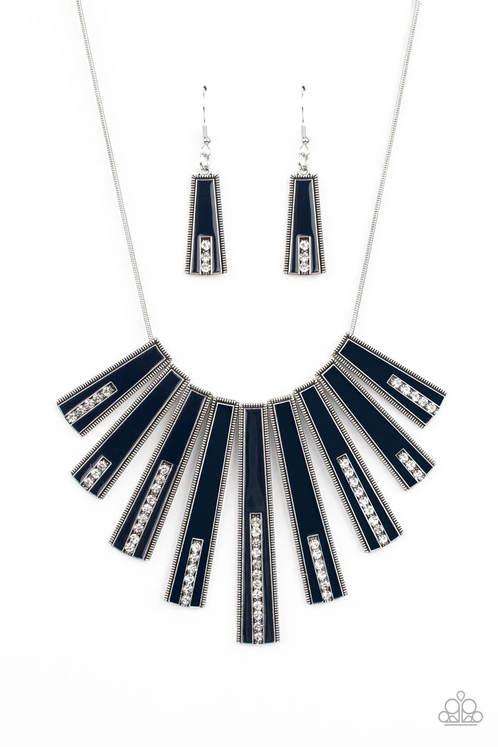 Paparazzi - FANtastically Deco - Blue Necklace