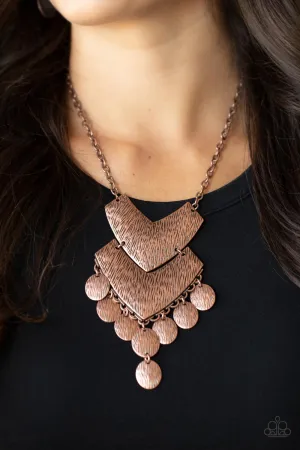 Paparazzi -Keys to the ANIMAL Kingdom - Copper Necklace