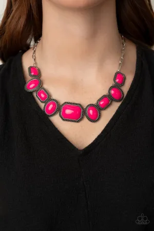 Paparazzi Lets Get Loud Necklace Pink