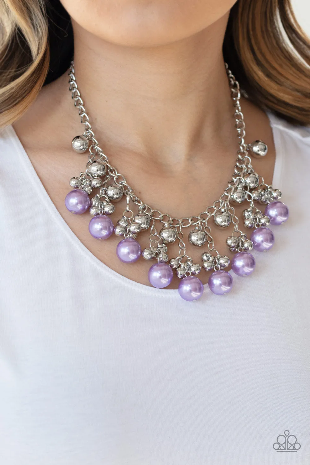 Paparazzi Pearl Appraisal Necklace Purple