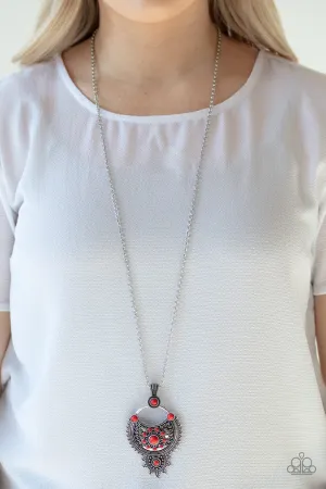 Paparazzi Solar Energy - Red Necklace