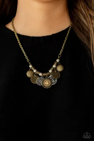 Paparazzi To Coin A Phrase Necklace Brass