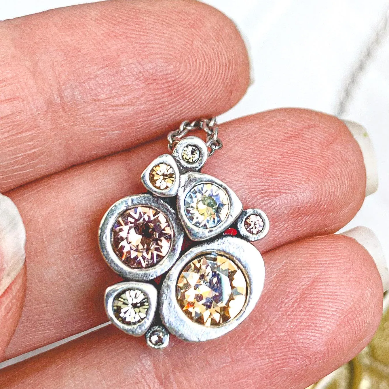 Patricia Locke Champagne Honeycomb Necklace