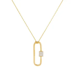 Pavé Toggle Necklace