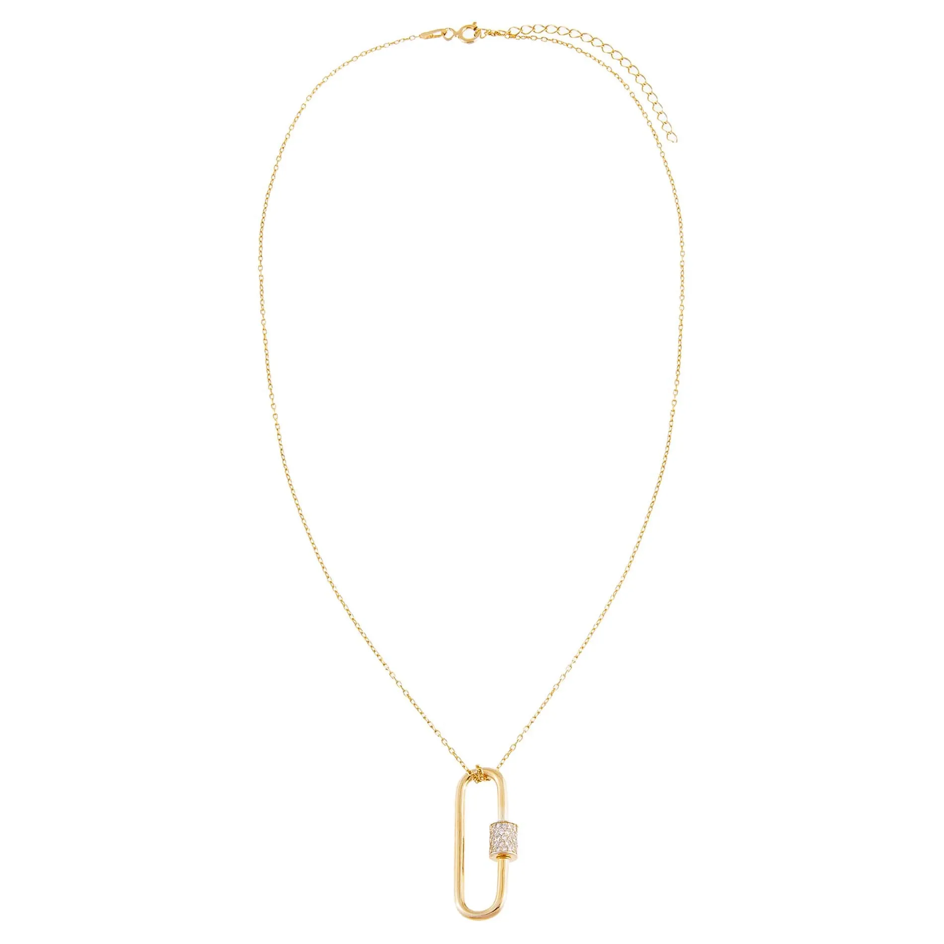 Pavé Toggle Necklace