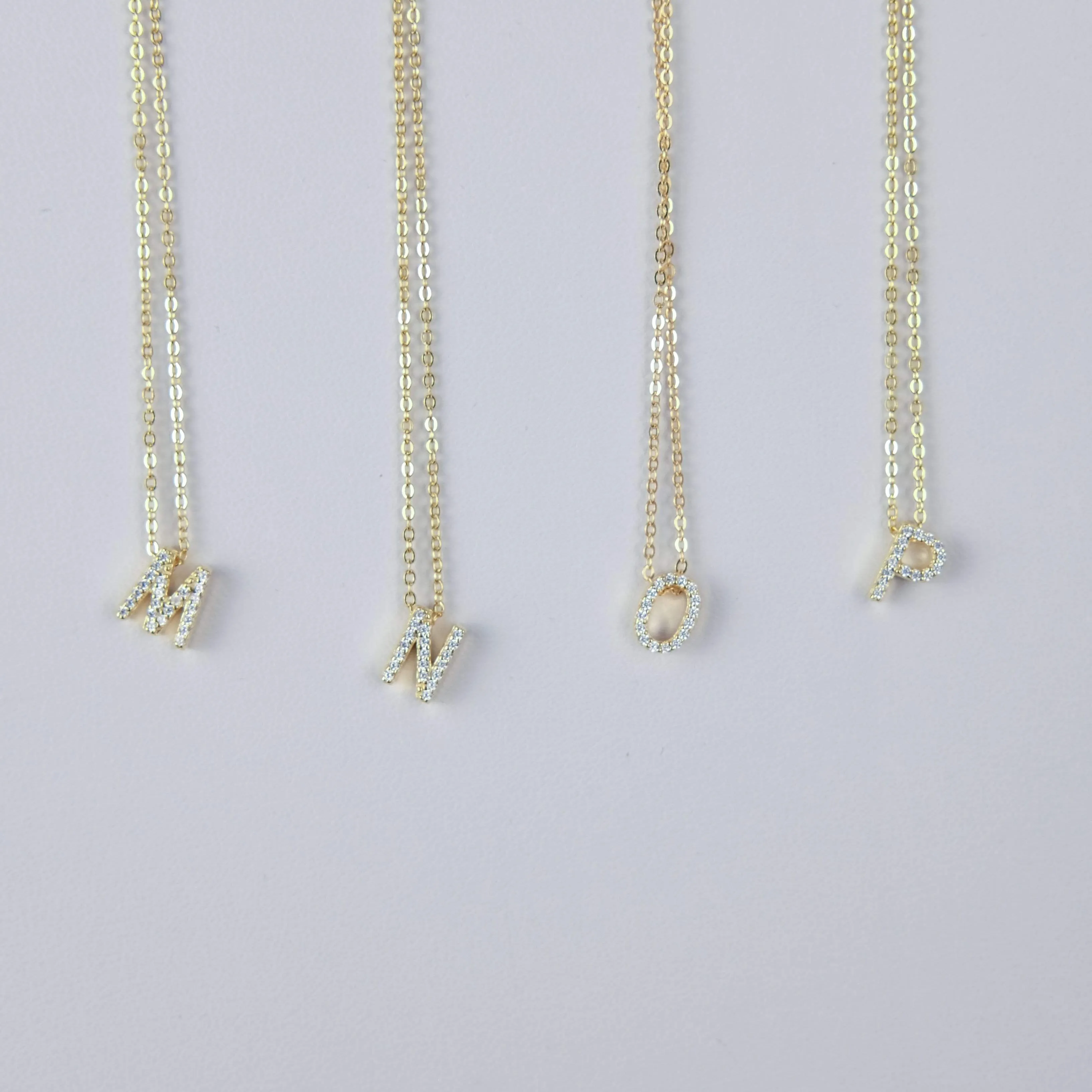 Pave Initial Necklace