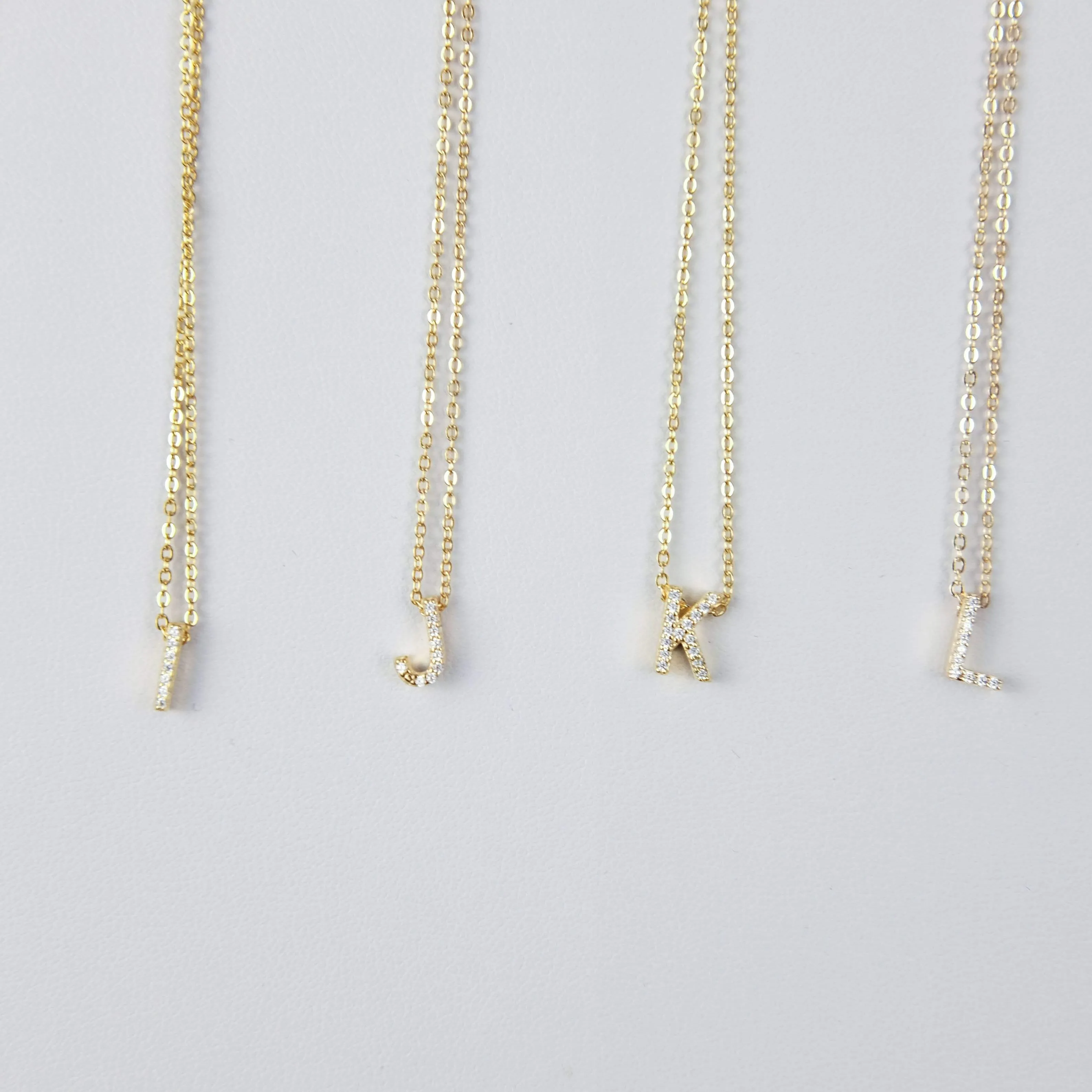 Pave Initial Necklace