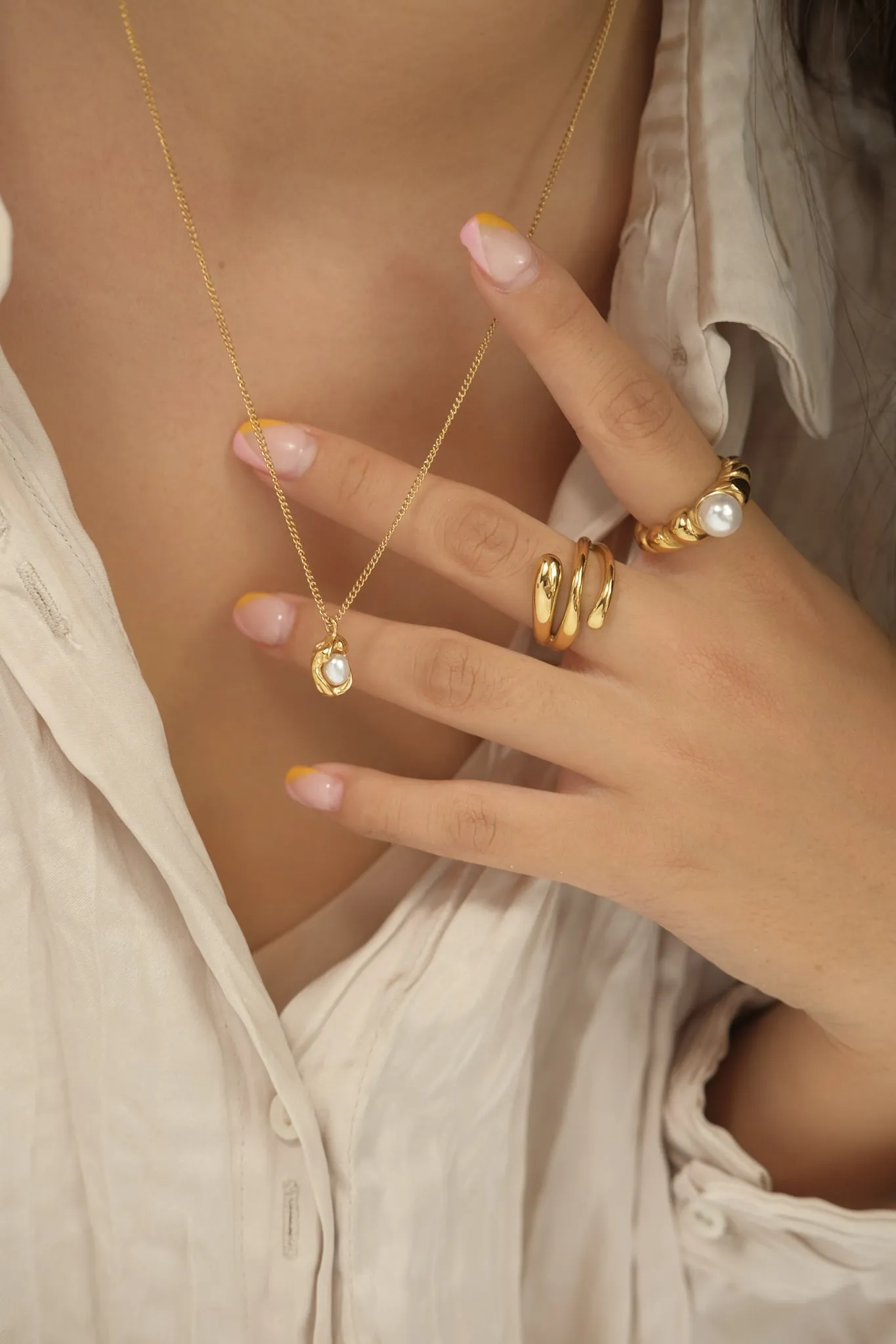 Pea Pearl Necklace